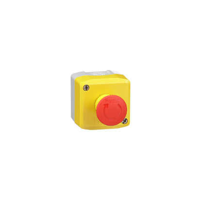 Yellow Station-1 Red Mushroom Head Pushbutton Ø40 Turn To Relevador Ase 1NC Schneider Electric XALK178H7
