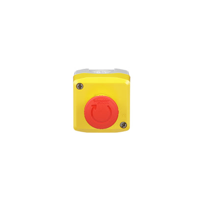 Yellow Station-1 Red Mushroom Head Pushbutton Ø40 Turn To Relevador Ase 1NC Schneider Electric XALK178H7