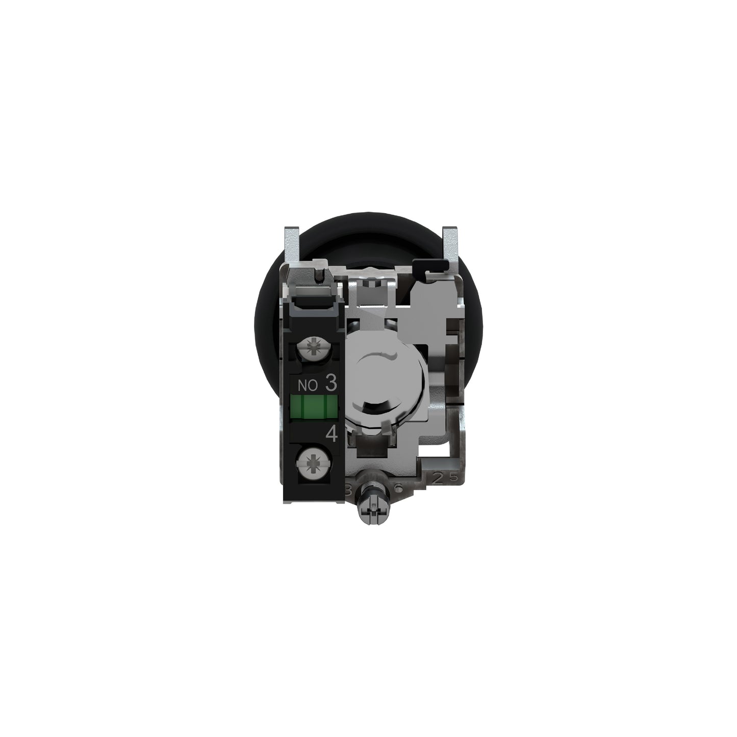 Pulsador Negro Ø 22-Cabeza Redonda Ø 40 Schneider Electric XB4BC21