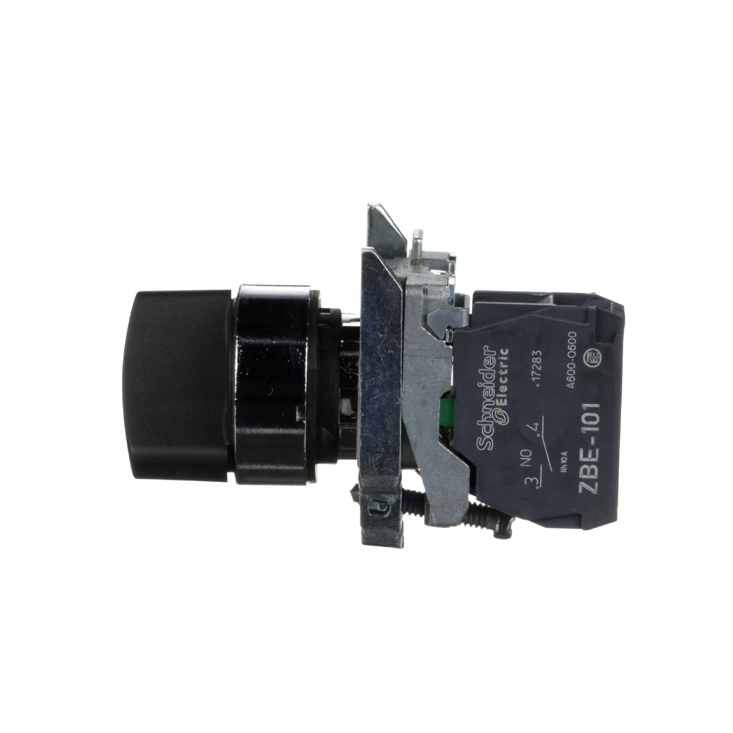 Interruptor Selector Negro Modular 22 MM, 2 Posiciones, 1 Na, 600V Schneider Electric XB4BD21