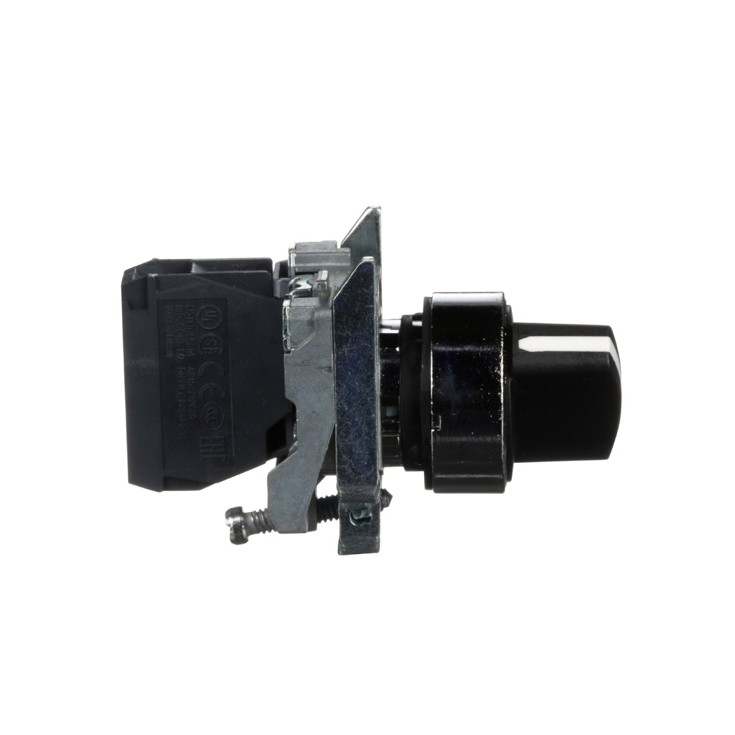 Interruptor Selector Negro Modular 22 MM, 2 Posiciones, 1 Na, 600V Schneider Electric XB4BD21