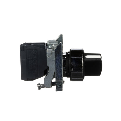 Interruptor Selector Negro Modular 22 MM, 2 Posiciones, 1 Na, 600V Schneider Electric XB4BD21