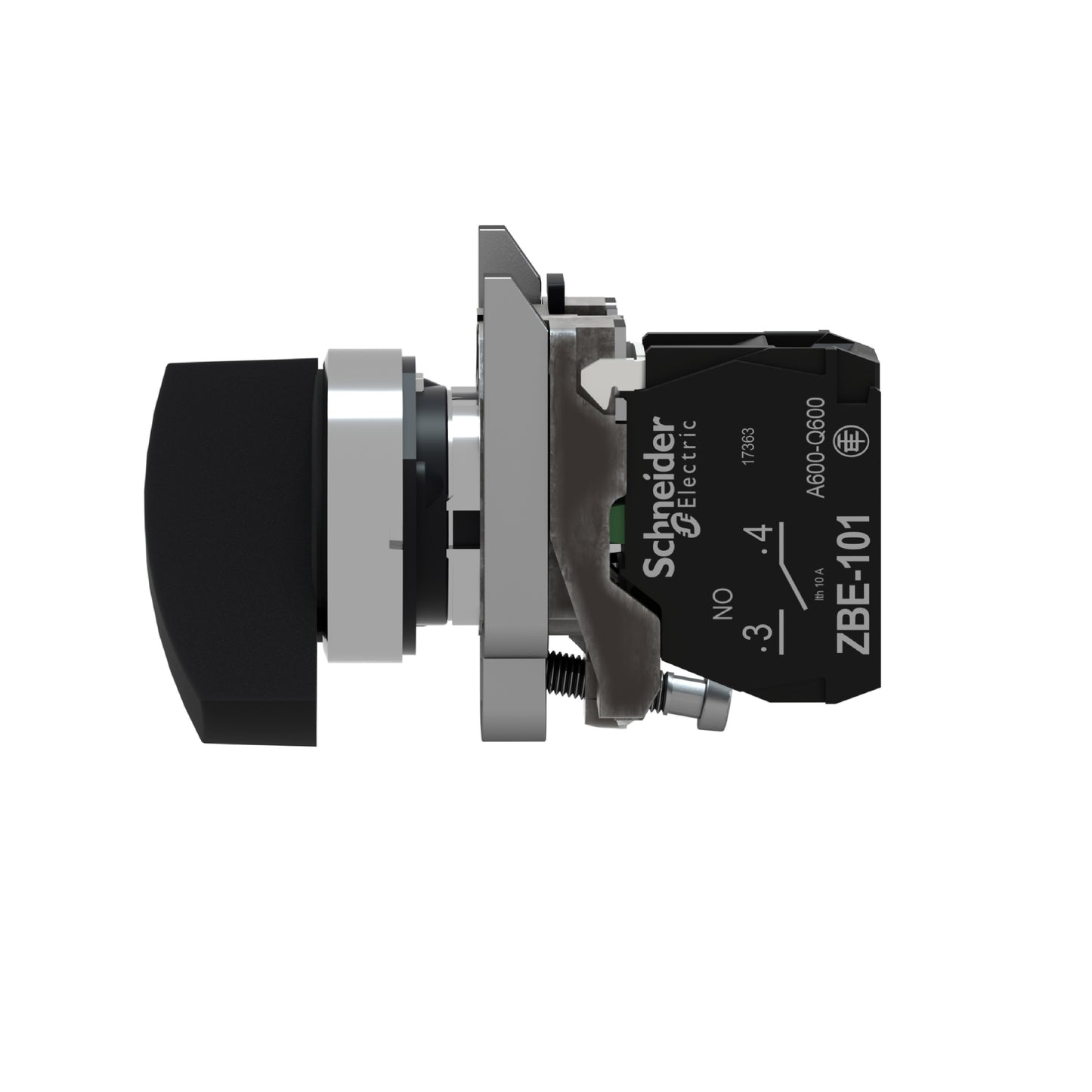 Selector Negro Ø 22 Mango Largo de 2 Posiciones-1 Na Schneider Electric XB4BJ21