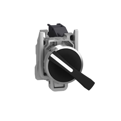 Selector Negro Ø 22 Mango Largo de 3 Posiciones-2 Na Schneider Electric XB4BJ33