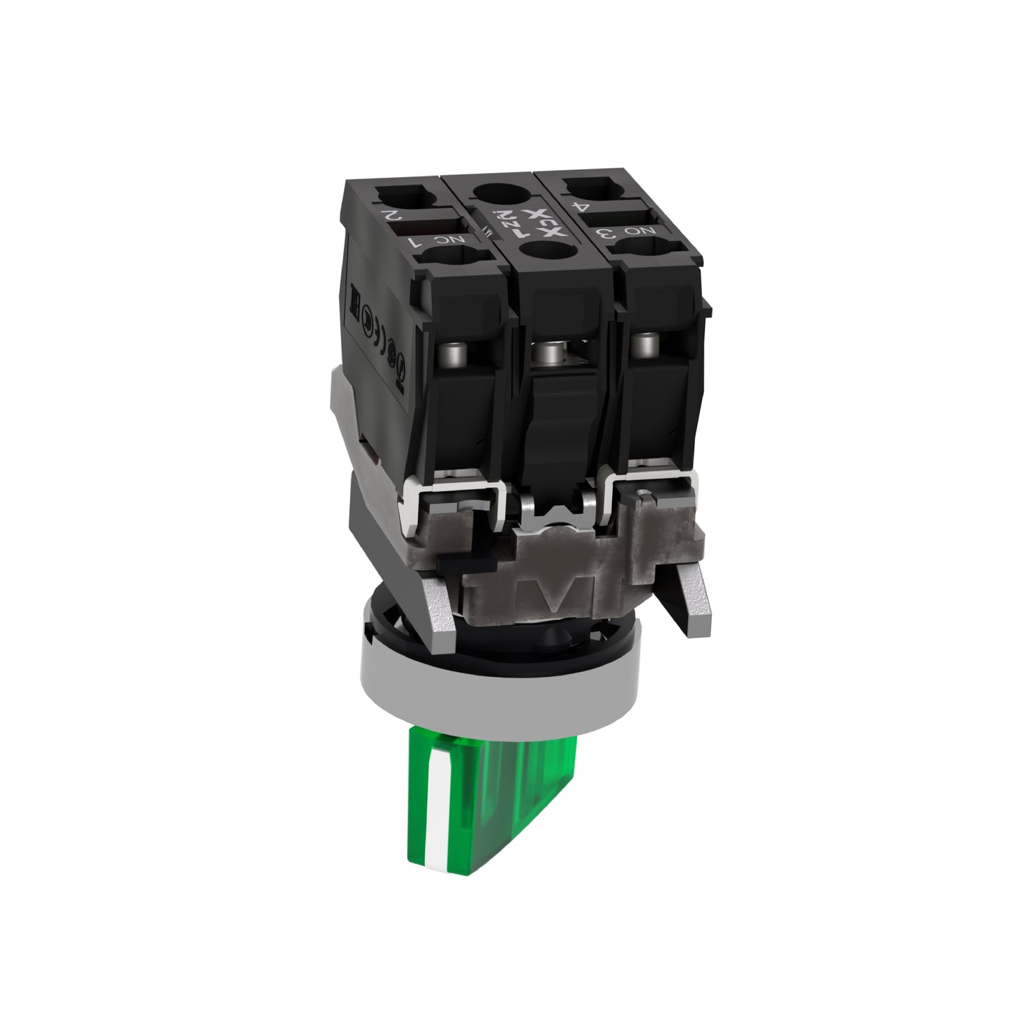 Conmutador Sel Verde Iluminado Ø 22 Mango de 2 Posiciones-120 V-1 Na + 1 NC Schneider Electric XB4BK123G5
