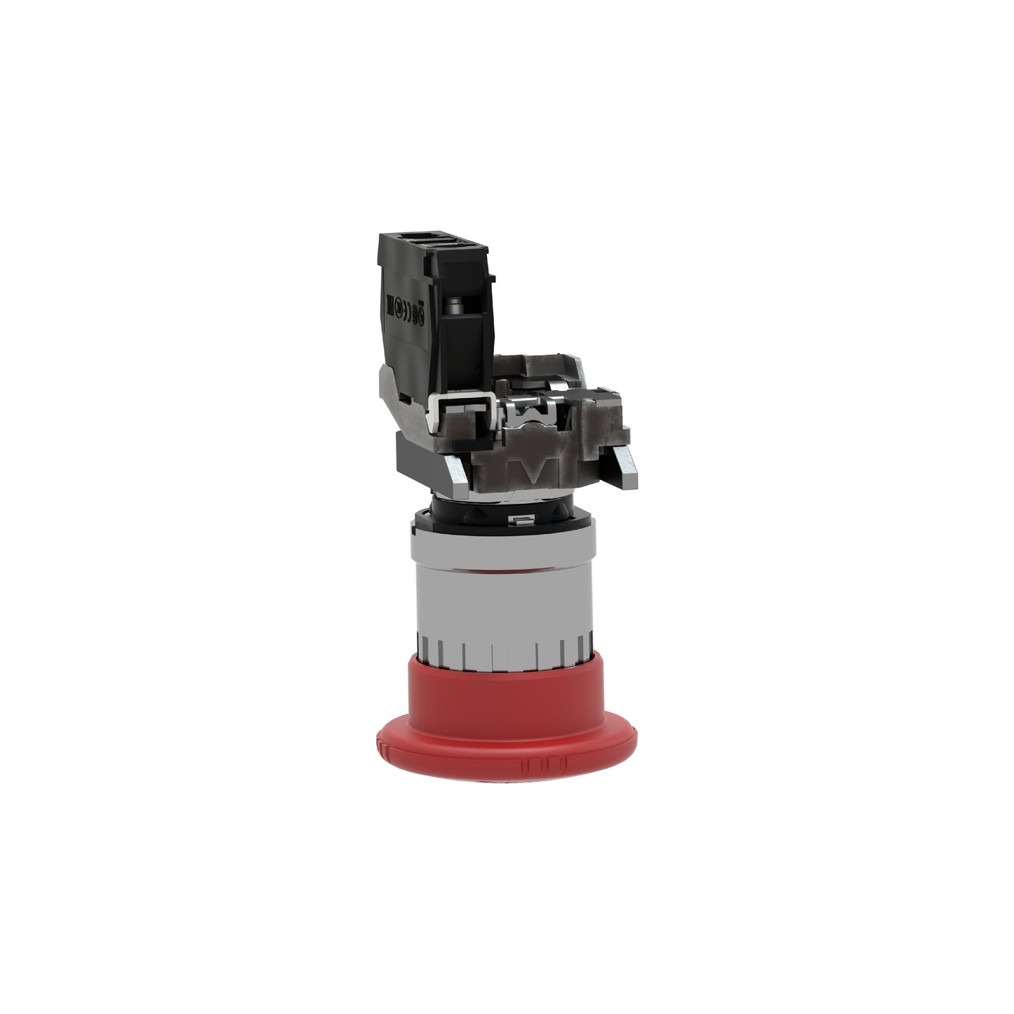 Paro de Emergencia Harmony de 40 MM Ancho, Color Rojo, Restablecimiento con Giro, 1NC Schneider Electric XB4BS8442
