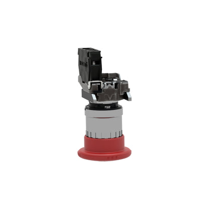 Paro de Emergencia Harmony de 40 MM Ancho, Color Rojo, Restablecimiento con Giro, 1NC Schneider Electric XB4BS8442
