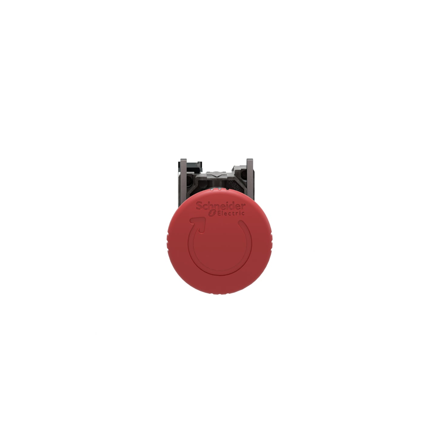 Paro de Emergencia Harmony de 40 MM Ancho, Color Rojo, Restablecimiento con Giro, 1NC Schneider Electric XB4BS8442