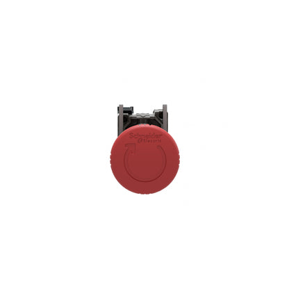 Paro de Emergencia Harmony de 40 MM Ancho, Color Rojo, Restablecimiento con Giro, 1NC Schneider Electric XB4BS8442