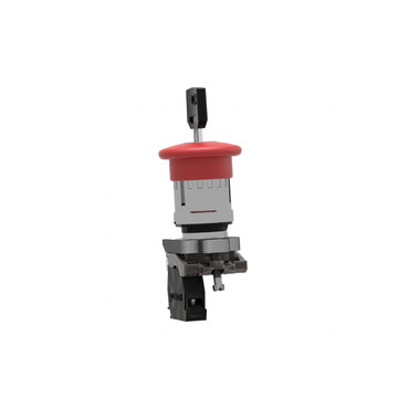 Botón de Parada de Emergencia Ø40 Rojo, Apagado Ø22 Latching Key Relevador Ase 1NC ((*)) Schneider Electric XB4BS9442