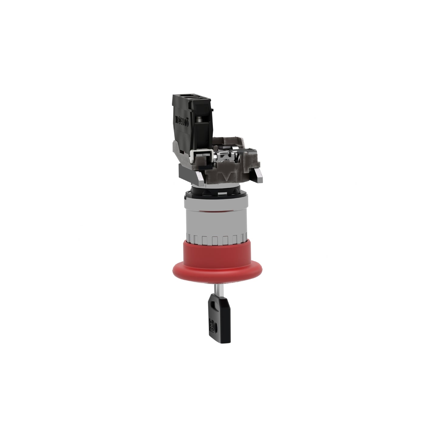Botón de Parada de Emergencia Ø40 Rojo, Apagado Ø22 Latching Key Relevador Ase 1NC ((*)) Schneider Electric XB4BS9442