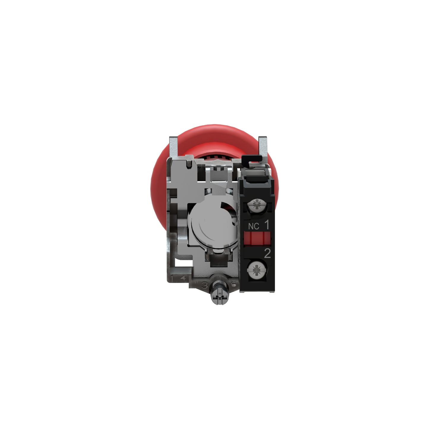 Botón de Parada de Emergencia Ø40 Rojo, Apagado Ø22 Latching Push Pull 1NC ((*)) Schneider Electric XB4BT842