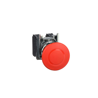 Botón de Parada de Emergencia Ø22 Rojo-Cabeza Redonda Ø 40-Pulsar-Tirar Schneider Electric XB4BT845