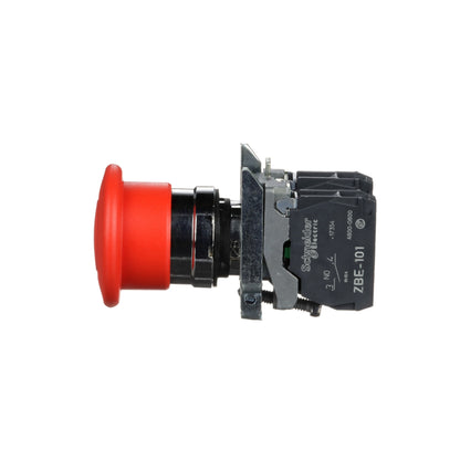 Botón de Parada de Emergencia Ø22 Rojo-Cabeza Redonda Ø 40-Pulsar-Tirar Schneider Electric XB4BT845