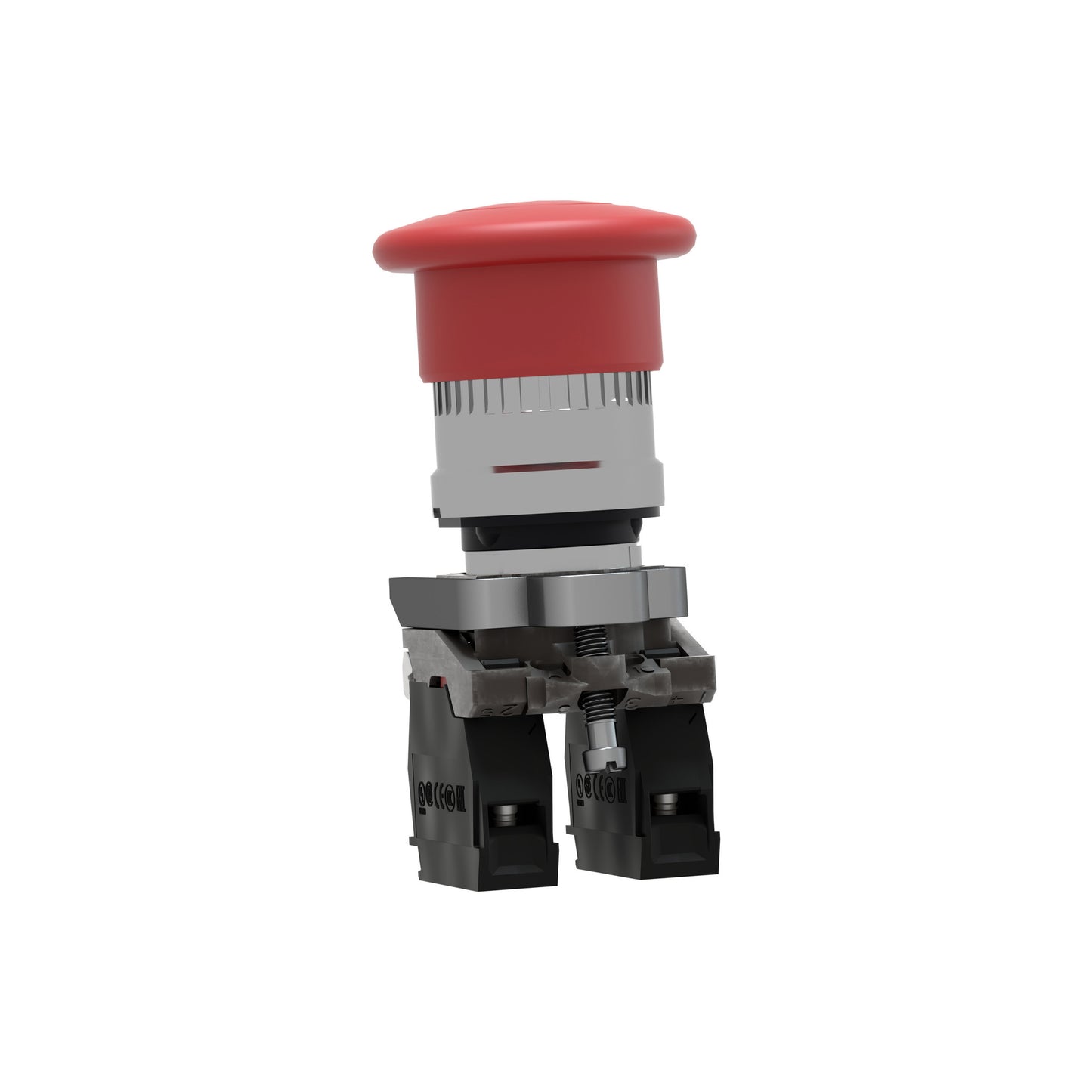 Botón de Parada de Emergencia Ø22 Rojo-Cabeza Redonda Ø 40-Pulsar-Tirar Schneider Electric XB4BT845