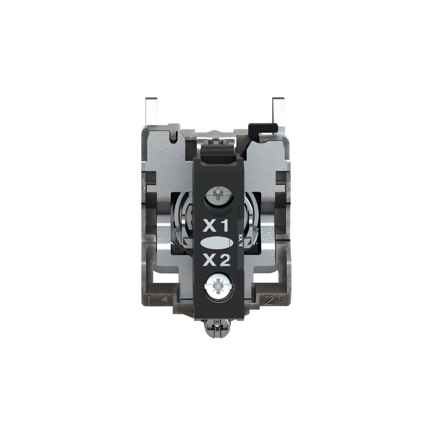 Luz Piloto Redondo Ø 22- IP65-Blanco-LED Integral-120 V-Terminales Schneider Electric XB4BVG1