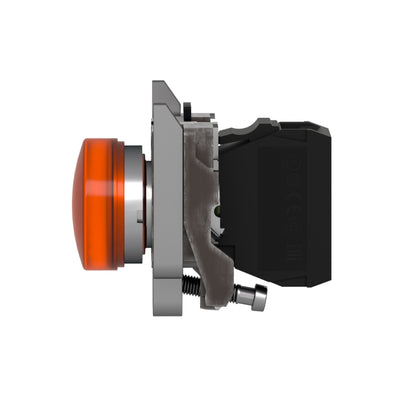 Luz Piloto Redondo Ø 22- IP65-Amarillo-LED Integral-120 V-Terminales Schneider Electric XB4BVG5