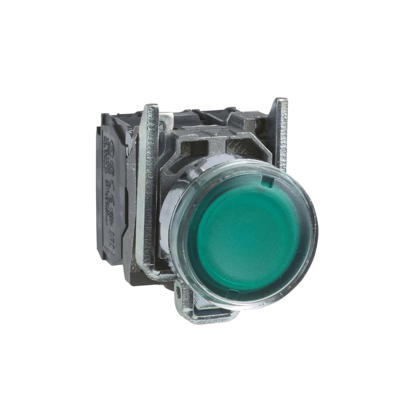 Pulsador Verde Luminoso Ø 22-Retorno Resorte Nivelado-250 V-1 Na + 1 NC Schneider Electric XB4BW3365