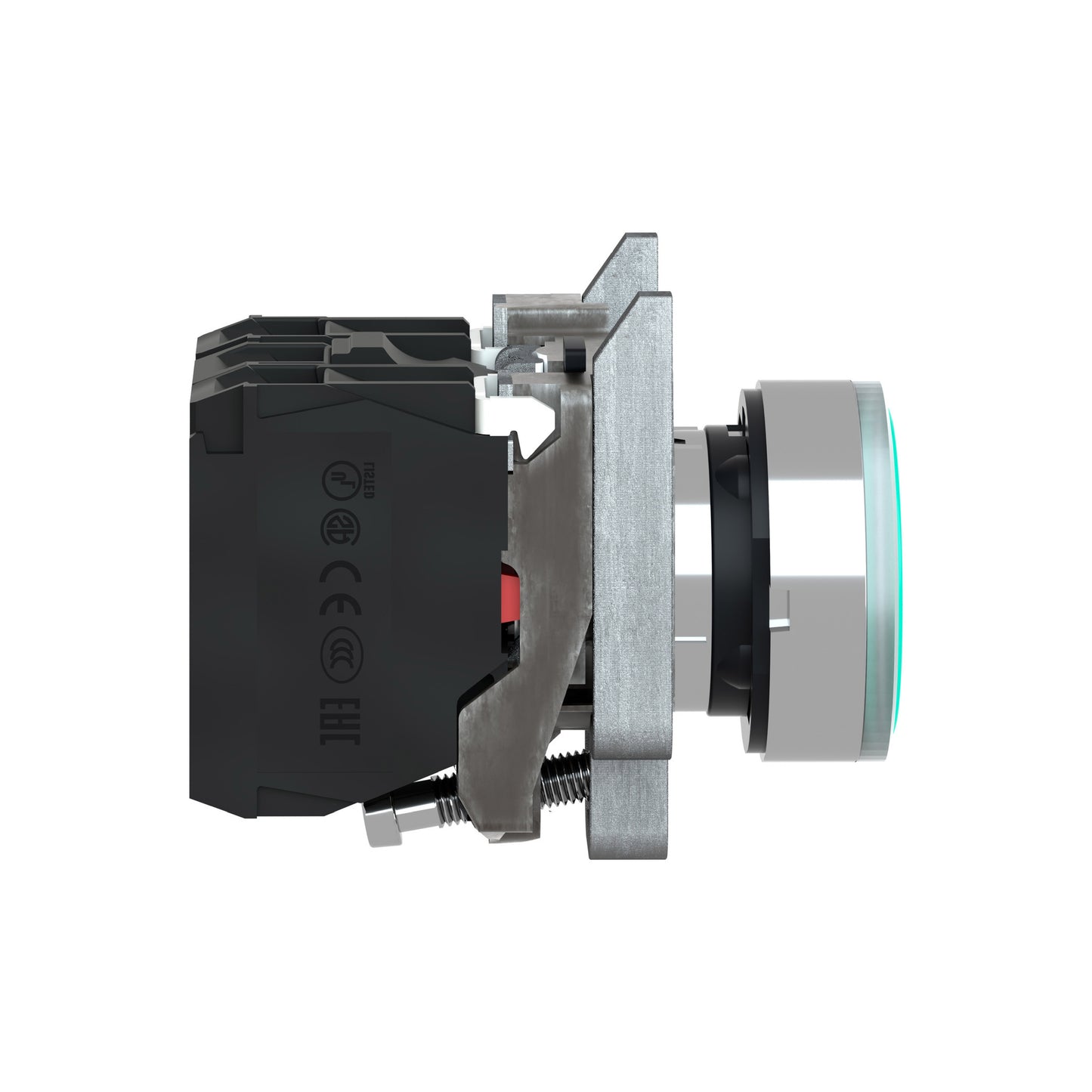 Pulsador Verde Luminoso Ø 22-Retorno Resorte Nivelado-250 V-1 Na + 1 NC Schneider Electric XB4BW3365