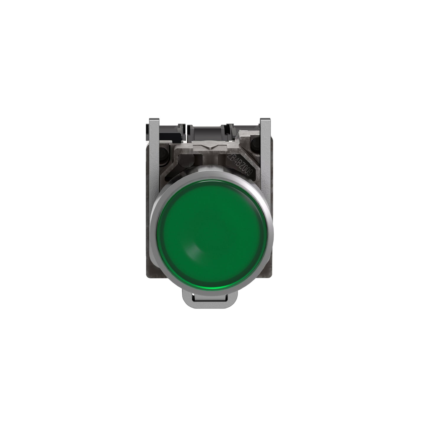 Pulsador Verde Luminoso Ø 22-Retorno Resorte Nivelado-24 V-1 Na + 1 NC Schneider Electric XB4BW33B5