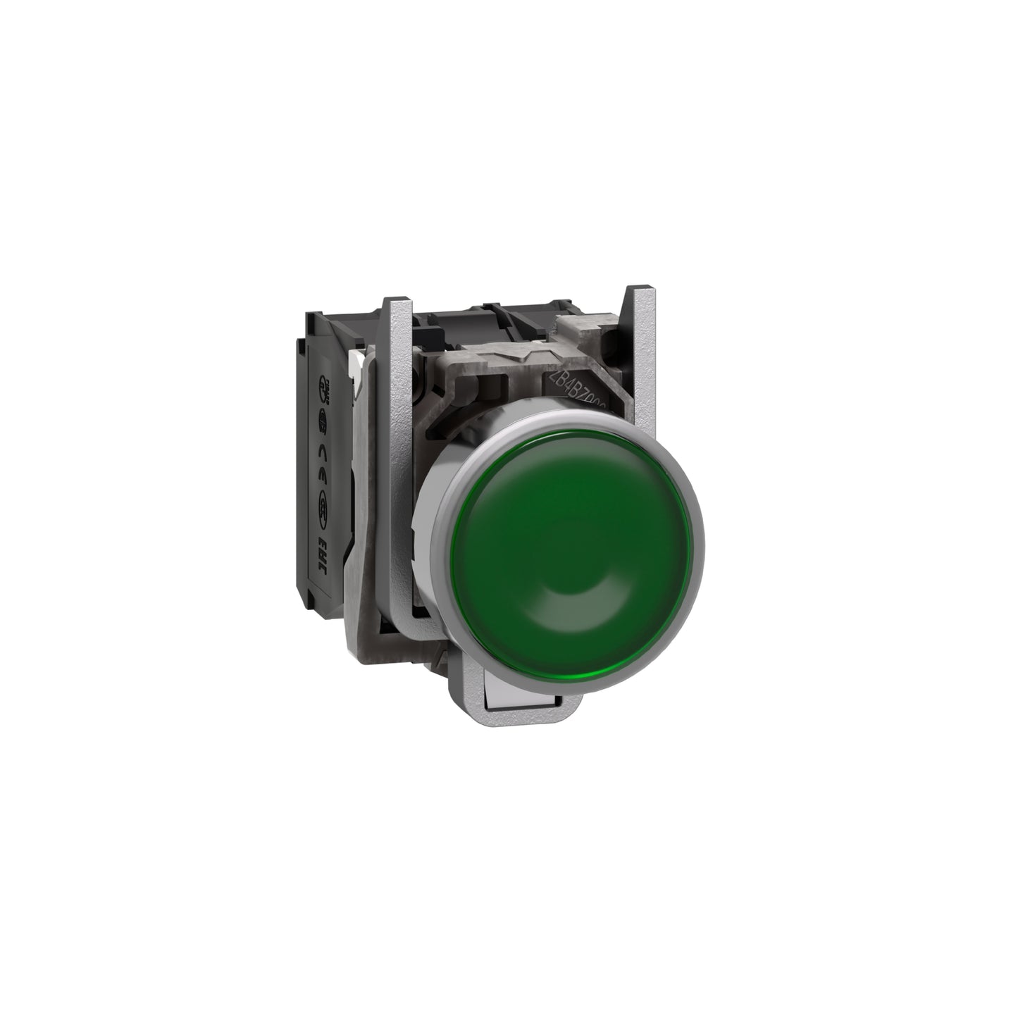 Pulsador Verde Luminoso Ø 22-Retorno Resorte Nivelado-120 V-1 Na + 1 NC Schneider Electric XB4BW33G5