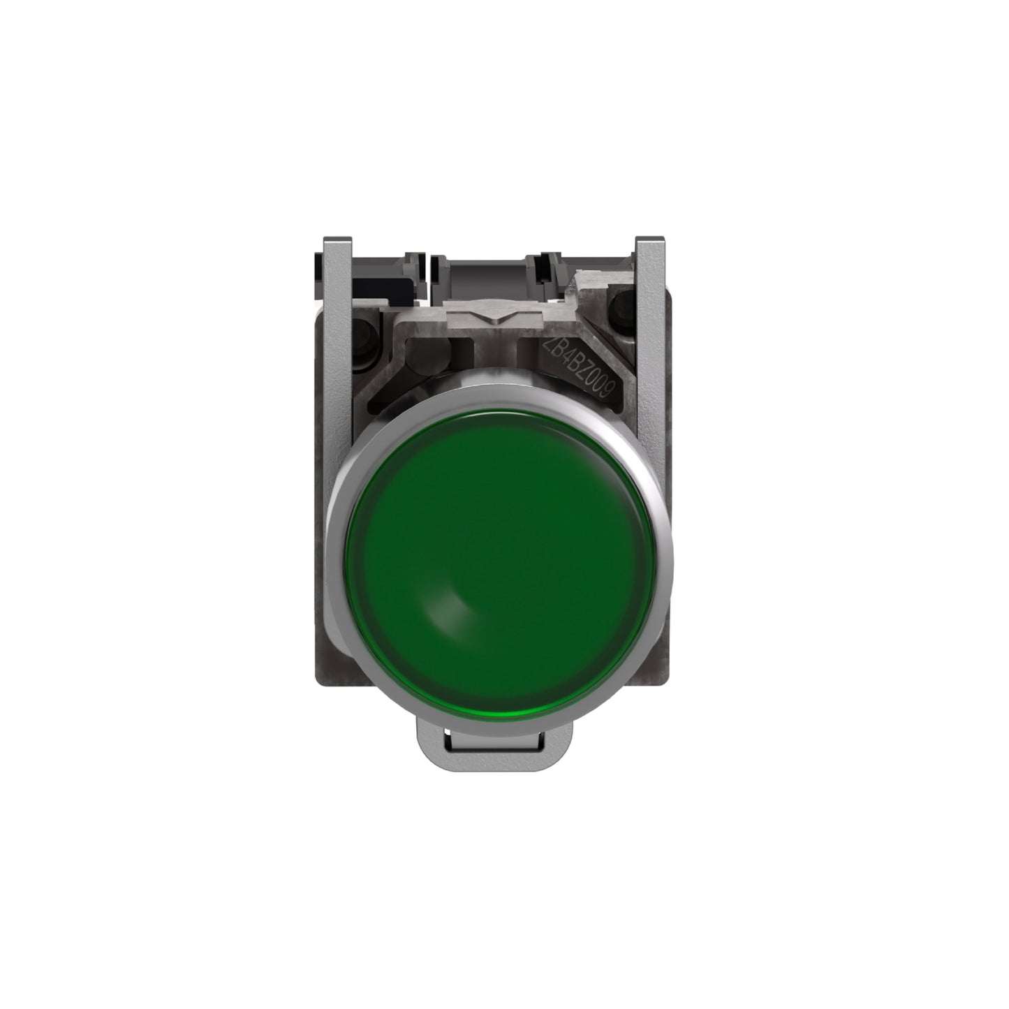 Pulsador Verde Iluminado Ø 22-Retorno Resorte Nivelado-240 V-1 Na + 1 NC Schneider Electric XB4BW33M5