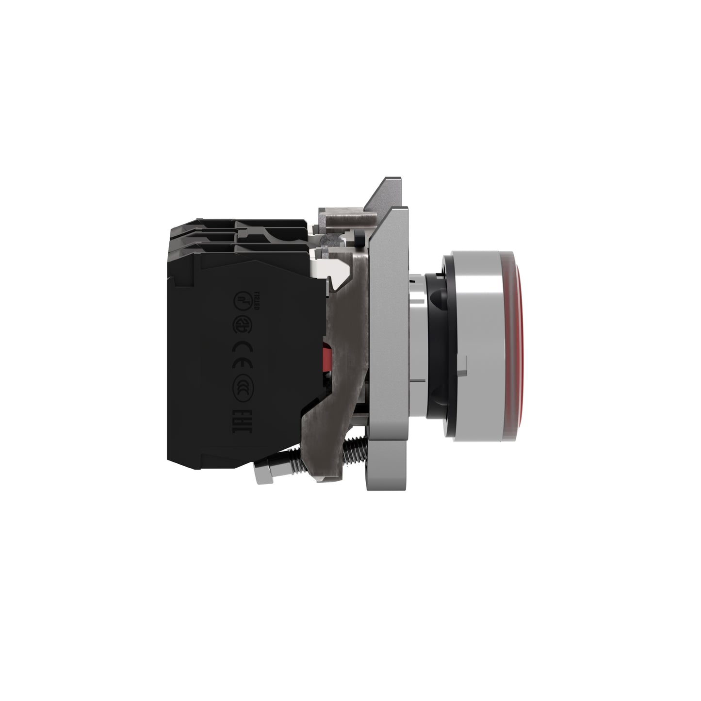 Pulsador Rojo Luminoso Ø 22-Retorno Resorte Nivelado-120 V-1 Na + 1 NC Schneider Electric XB4BW34G5