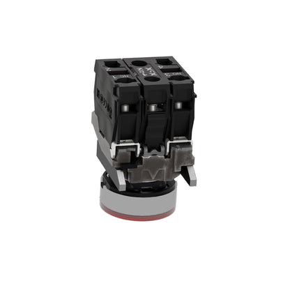 Pulsador Rojo Luminoso Ø 22-Retorno Resorte Nivelado-120 V-1 Na + 1 NC Schneider Electric XB4BW34G5