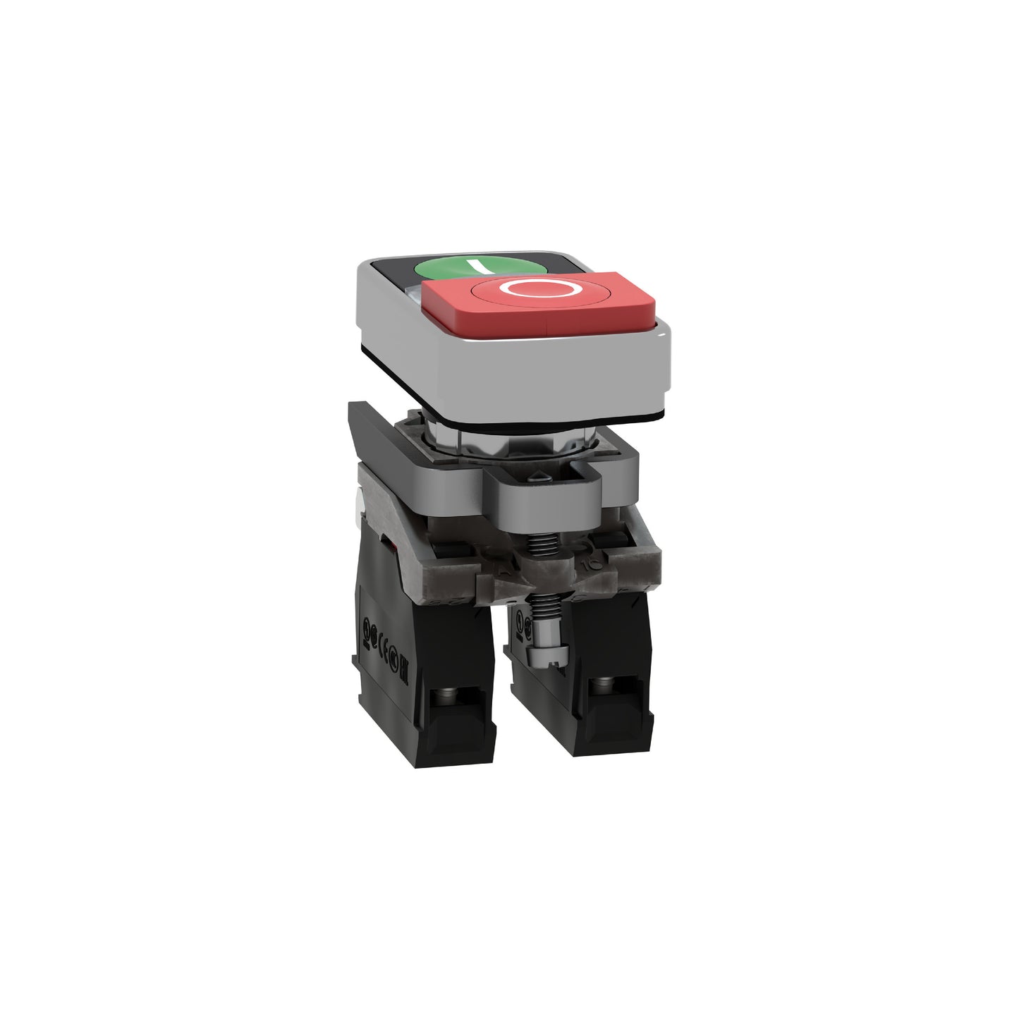 Puls Ø 22-Dos Accion., Retorno Resorte-Verde+rojo, Luz Blanca-120 V- IP66 Schneider Electric XB4BW73731G5