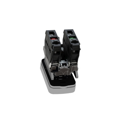 Puls Ø 22-Dos Accion., Retorno Resorte-Verde+rojo, Luz Blanca-120 V- IP66 Schneider Electric XB4BW73731G5