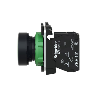 Pulsador Verde 22 mm Retorno Resorte Nivelado 1 NA Schneider Electric XB5AA31