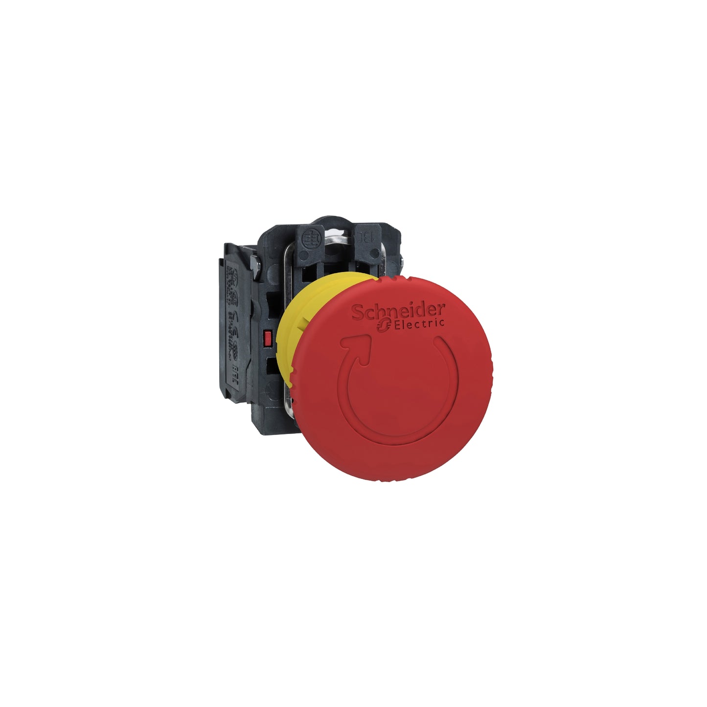 Red Ø40 Emergency Stop, Switching Off Pushbutton Ø22 Latching Turn Relevador Ase 1NC Schneider Electric XB5AS8442