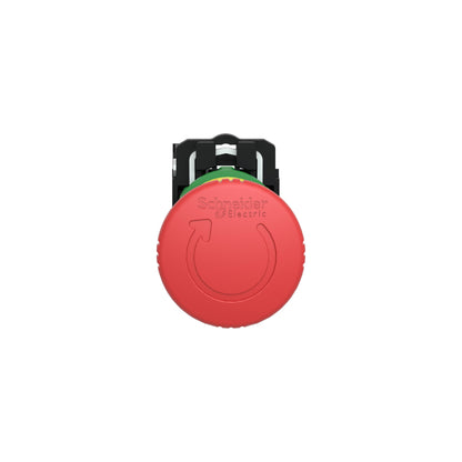 Red Ø40 Emergency Stop, Switching Off Pushbutton Ø22 Latching Turn Relevador Ase 1NC Schneider Electric XB5AS8442