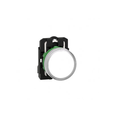 Piloto Luminoso Redondo Ø 22- IP65-Blanco-LED Integral-24 V-Terminales Schneider Electric XB5AVB1