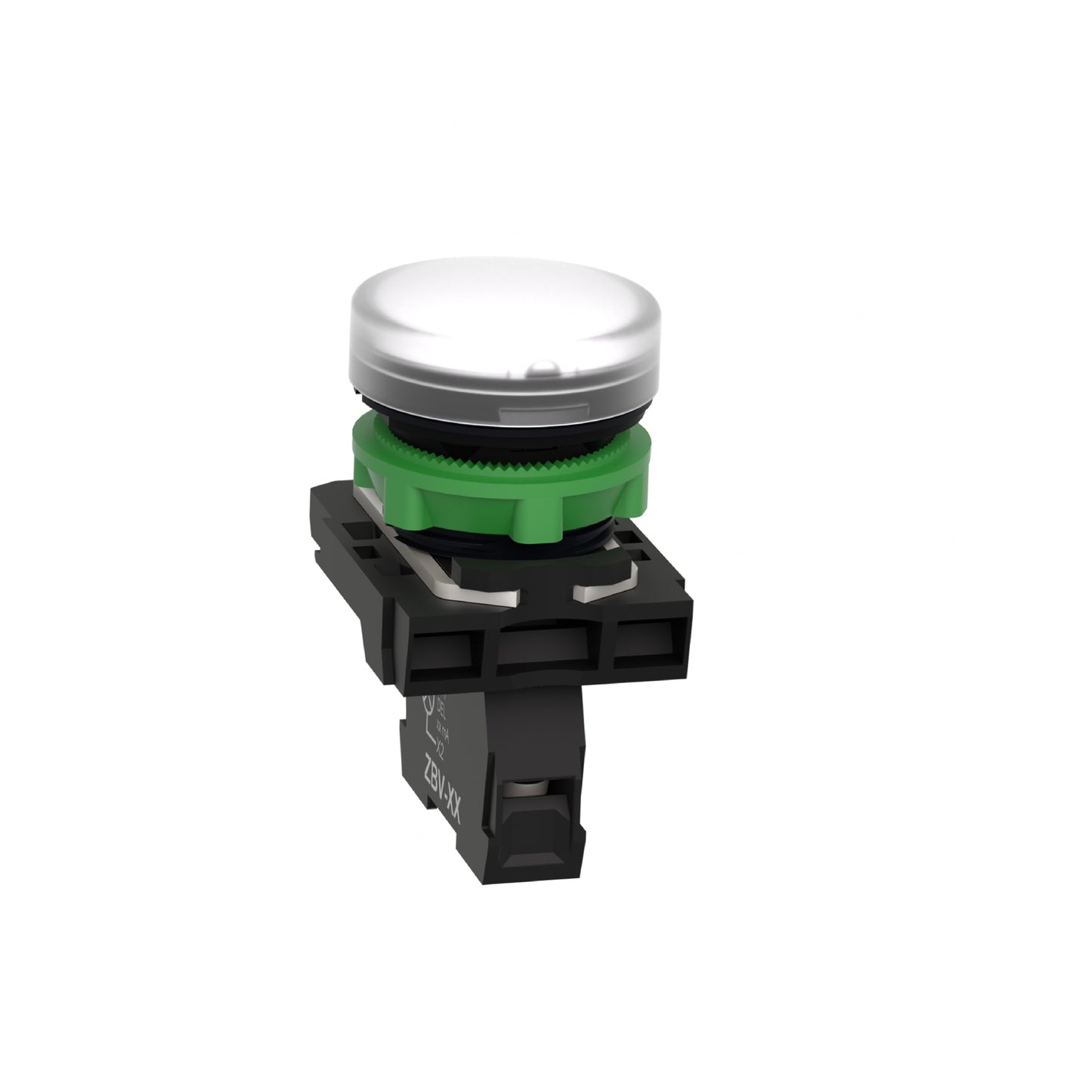 Piloto Luminoso Redondo Ø 22- IP65-Blanco-LED Integral-24 V-Terminales Schneider Electric XB5AVB1