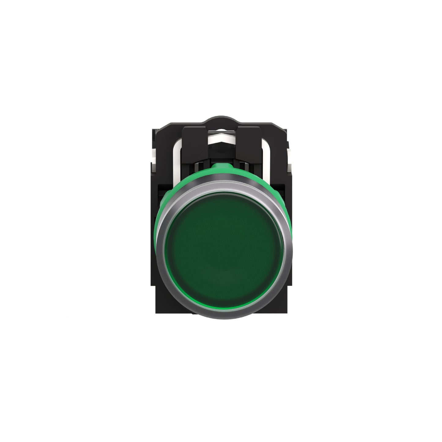 Pulsador Verde Luminoso Ø 22-Retorno Resorte Nivelado-24 V-1 Na + 1 NC Schneider Electric XB5AW33B5