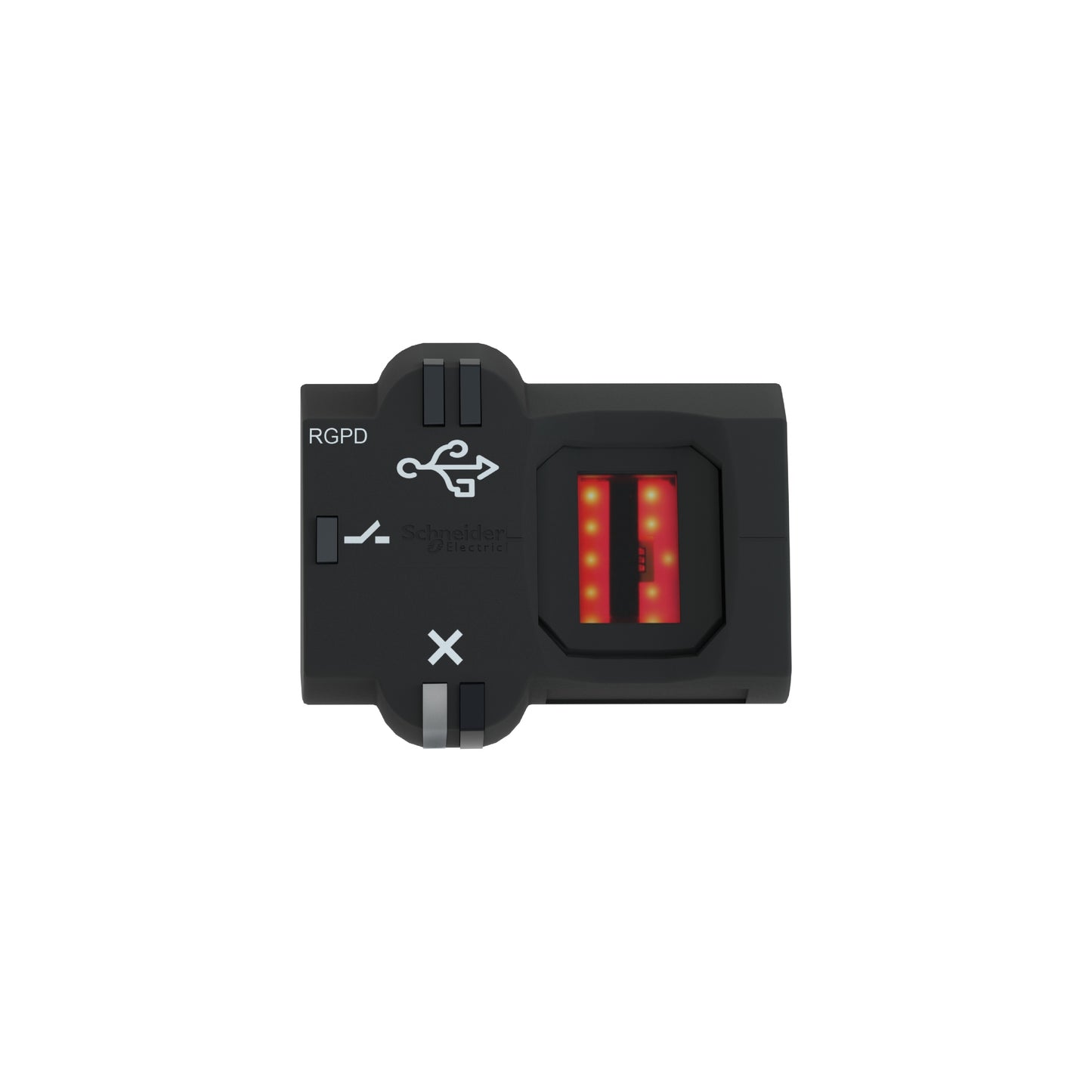 Biometric Switch Monostable Rgpd, Plastic, Ø22, Connection By 2M Cable, 24 V AC/DC Schneider Electric XB5S7B2L2