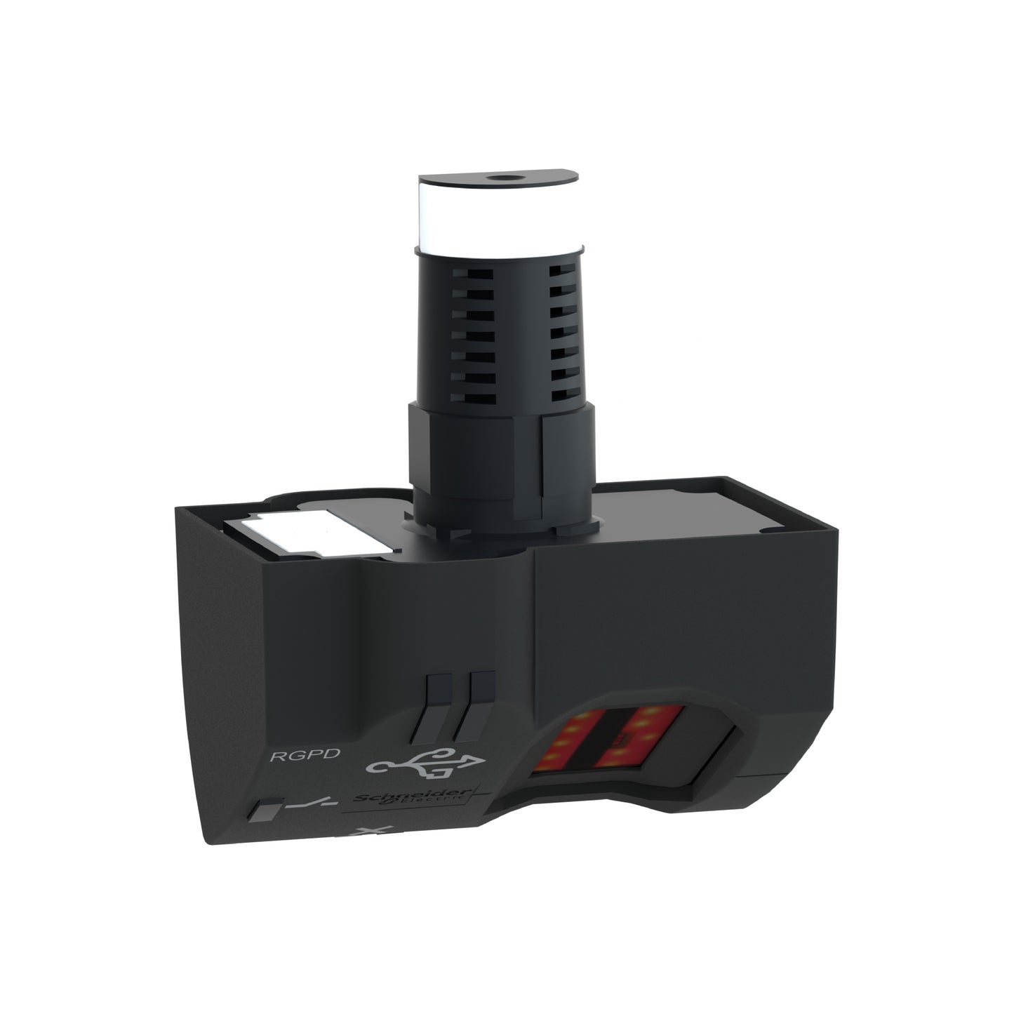 Biometric Switch Monostable Rgpd, Plastic, Ø22, Connection By M12 Connector, 24 V AC/DC Schneider Electric XB5S7B2M12