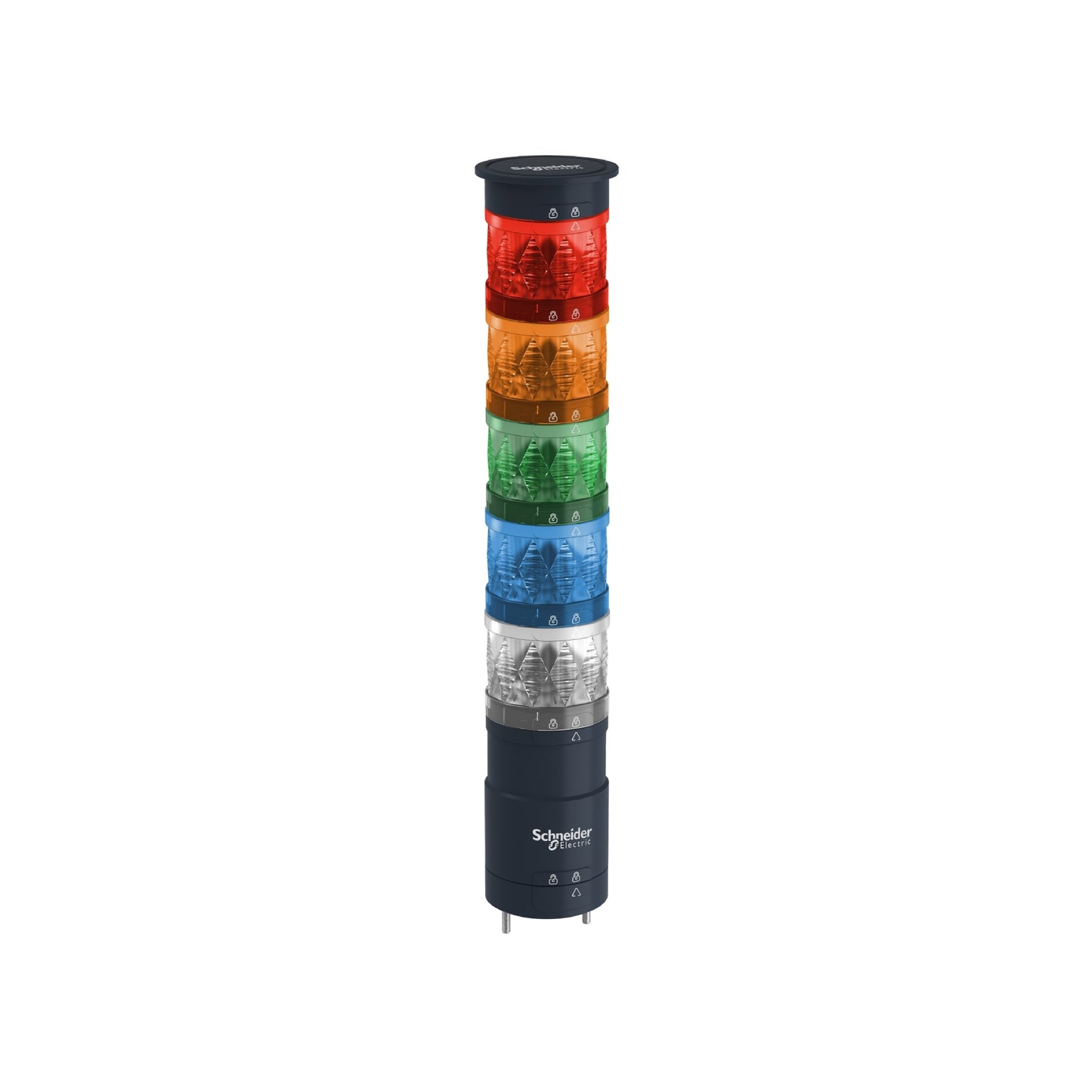 Ø60 mm LED Unit-Steady/Flash/Rotate, Multicolor Unit, IP65,24 VCA/DC ((*)) Schneider Electric XVUC29