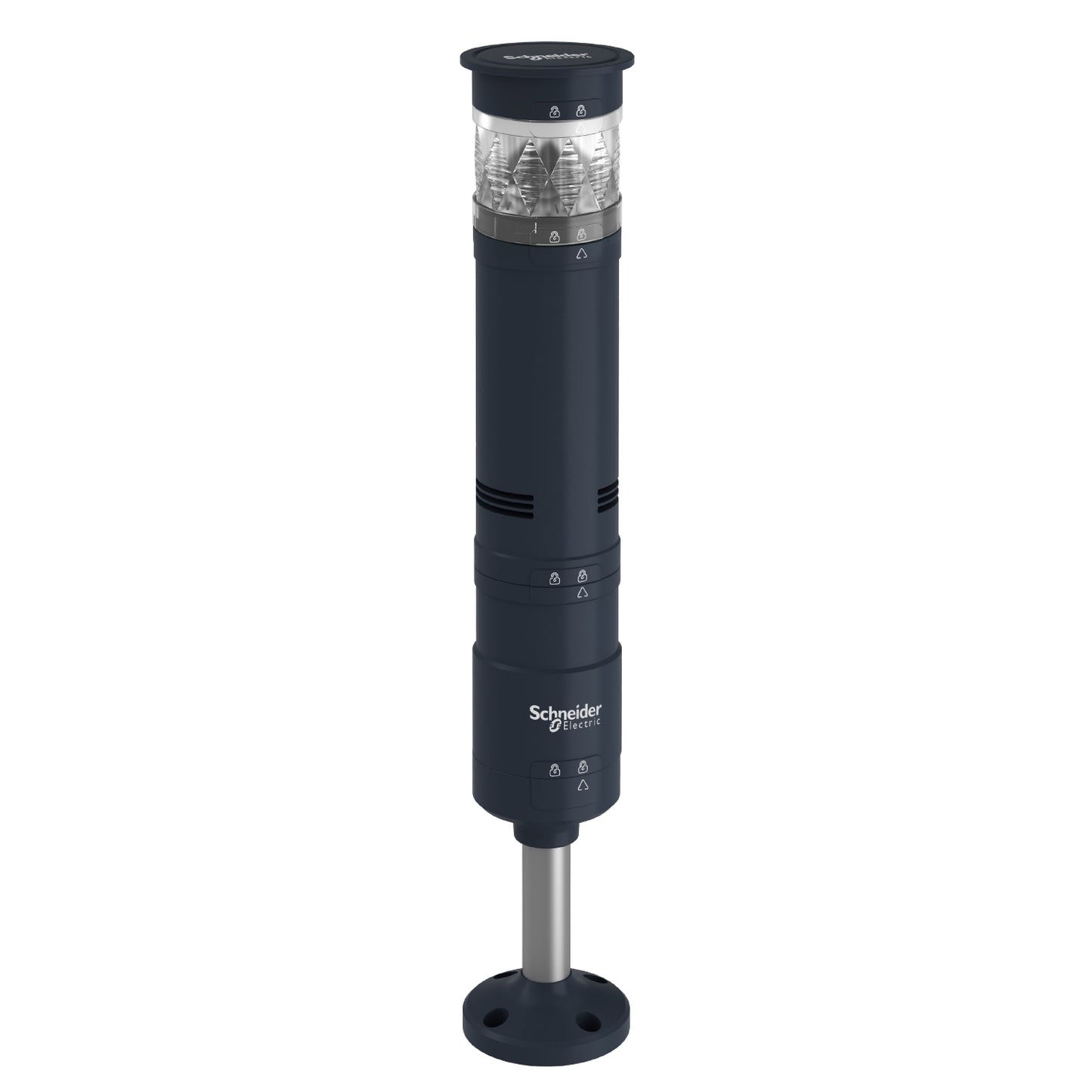Fixing Unit-Plate With 100 mm Pole-Black ((*)) Schneider Electric XVUZ02