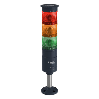 Fixing Unit-Plate With 100 mm Pole-Black ((*)) Schneider Electric XVUZ02