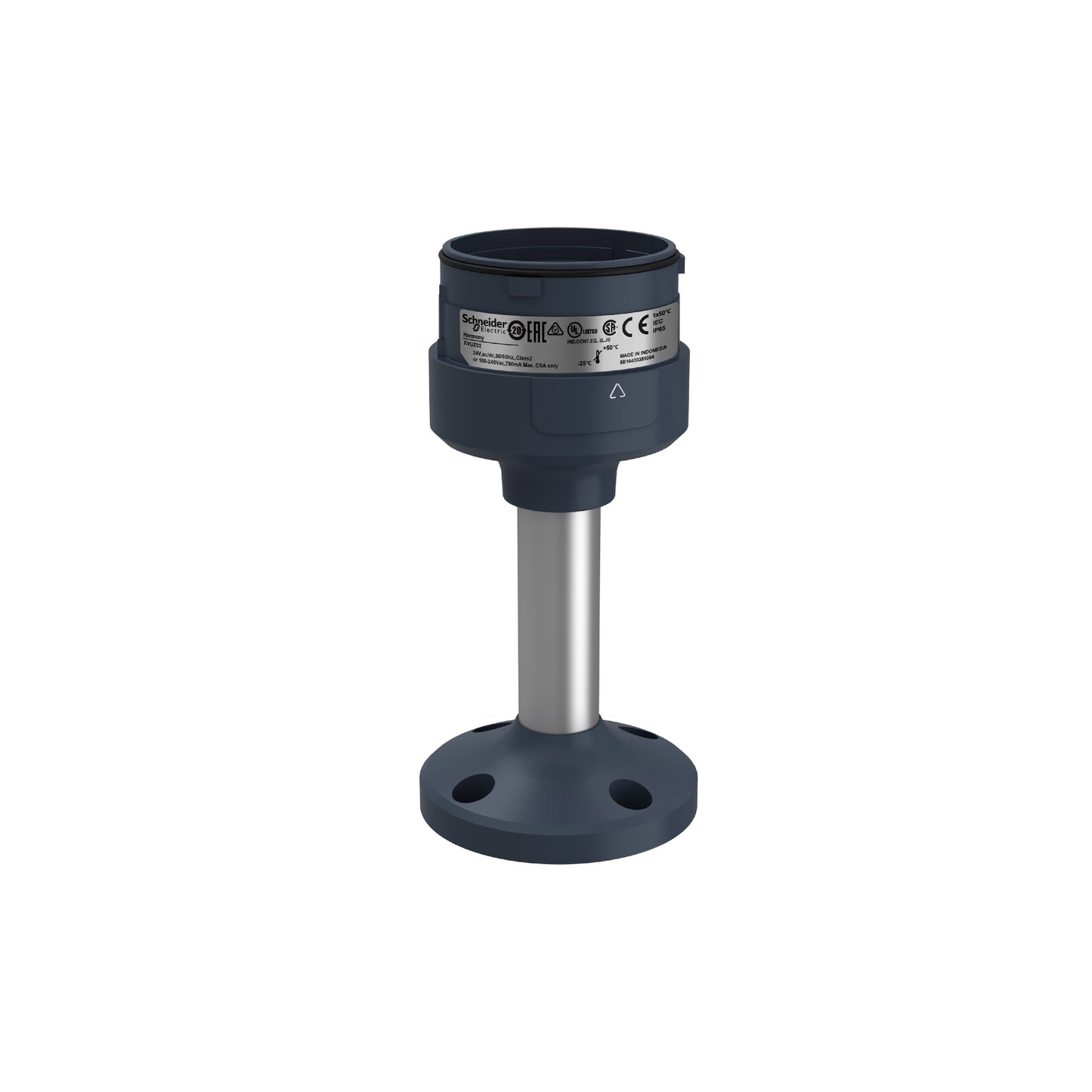 Fixing Unit-Plate With 100 mm Pole-Black ((*)) Schneider Electric XVUZ02