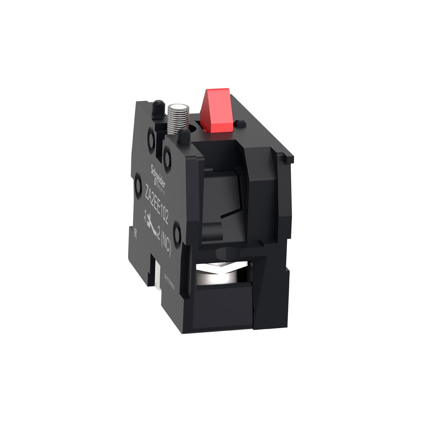 Bloque de Contactos, Easy Harmony XA2, Contacto Único, para Cabezal de 22 MM, Terminal Faston, 1NC Schneider Electric ZA2EE102