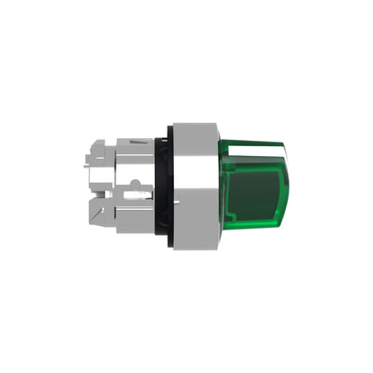 Cabeza Selector Iluminado -2 Posiciones-Ø 22-Verde Schneider Electric ZB4BK1233
