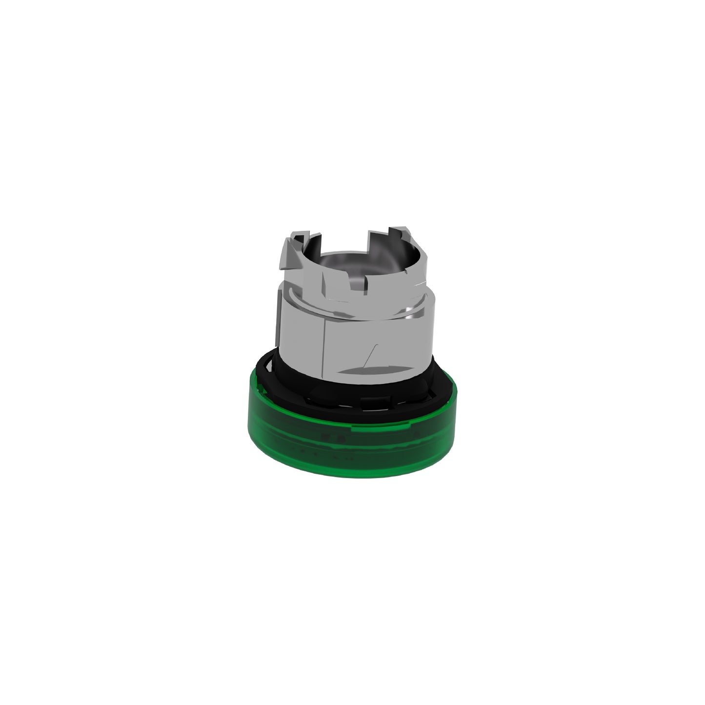 Cabeza Piloto Luminoso-Ø 22-Redonda-Lentes Lisas Verdes Schneider Electric ZB4BV033