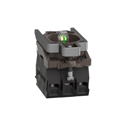 Cuerpo para Botón de Control Iluminado-Ø 22-LED Integral Blanco 1 Na + 1 NC Schneider Electric ZB4BW0B15