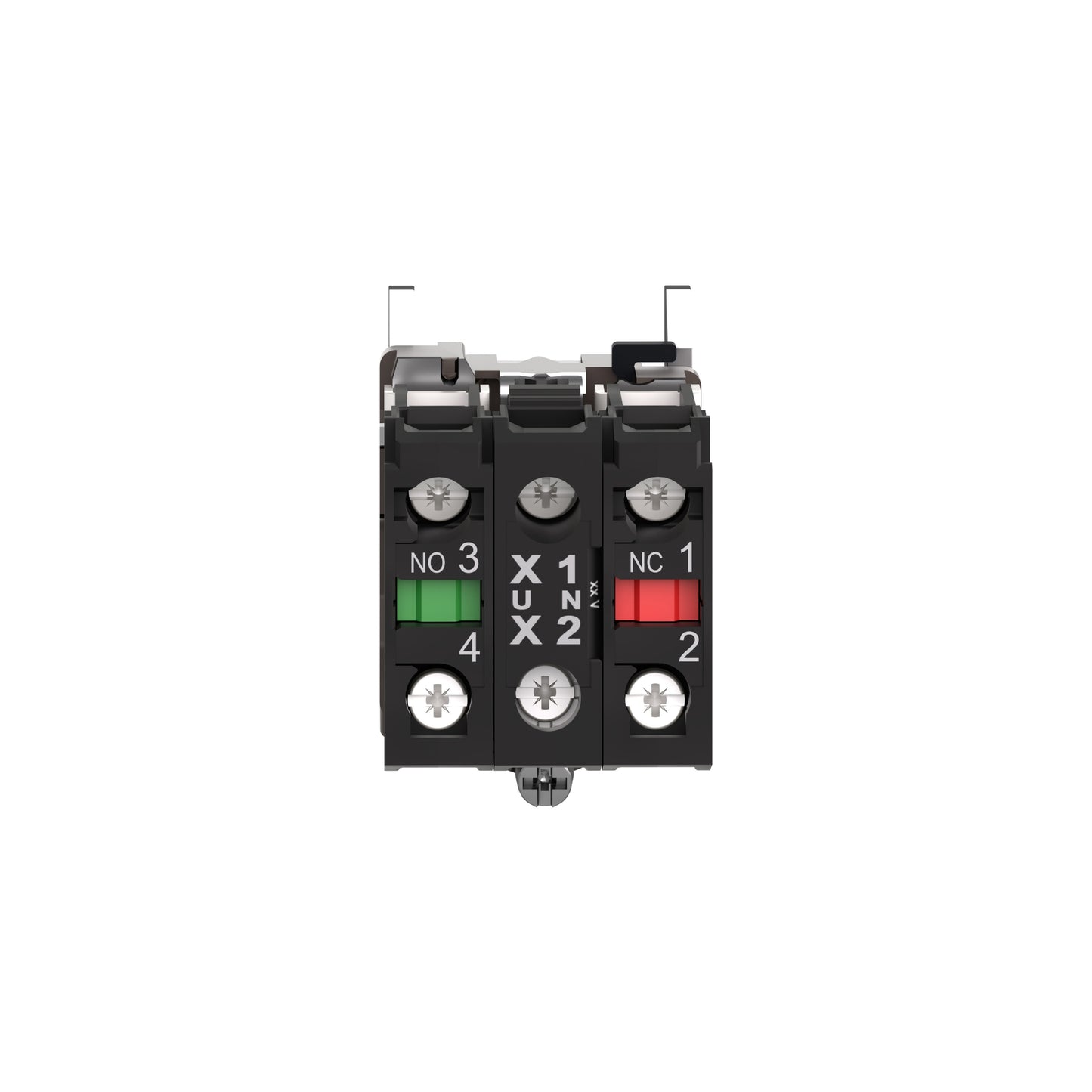 Cuerpo para Botón de Control Iluminado-Ø 22-LED Integral Blanco 1 Na + 1 NC Schneider Electric ZB4BW0M15