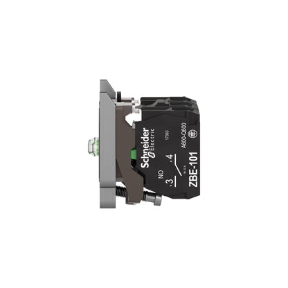 Cuerpo para Botón de Control Iluminado-Ø 22-LED Integral Blanco 1 Na + 1 NC Schneider Electric ZB4BW0M15