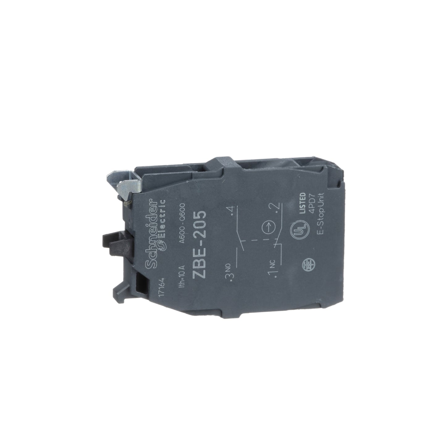 Elemento de Contacto para Botón de Control-Zbe Ø 22-1 Na + 1 NC Schneider Electric ZBE205