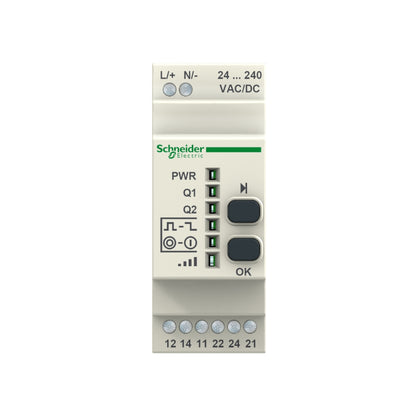 Programmable Receiver-2 Relays-24..240 V AC/DC-2 Pusbuttons-6 Leds Schneider Electric ZBRRA